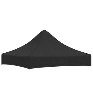 vidaXL Teto para tenda de festas 2x2 m 270 g/m&sup2; preto