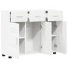 vidaXL Buffet com porta Branco 88,5 x 30,5 x 73 cm Madeira processada