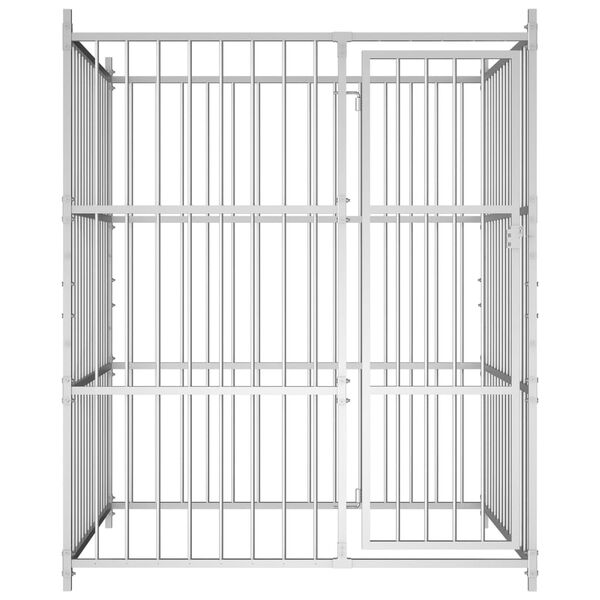 vidaXL Canil de exterior 150x150x185 cm