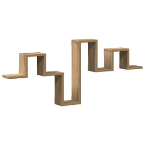 vidaXL Prateleira de Parede Carvalho Artesanal 104,5 x 43 x 10 cm