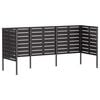 vidaXL Tela para Lixeira 249 x 85 x 113 cm A&ccedil;o Preto
