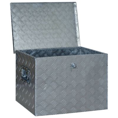 vidaXL Caixa de alumínio 610x430x455 mm prateado