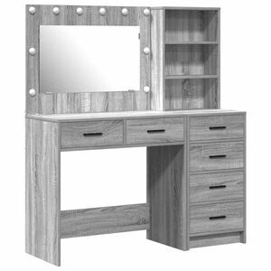 vidaXL Mesa de vestir 2 unid. Cinzento-claro 78.5 x 41 x 135 cm