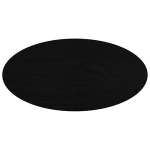 vidaXL Tampo de mesa 80x40x2 cm carvalho maci&ccedil;a oval castanho-escuro