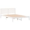 vidaXL Estrutura da Cama com cabeceira Branco 140 x 220 cm