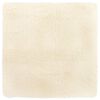 vidaXL Tapete shaggy de pelo alto NAVARRA 120x120 cm poli&eacute;ster creme