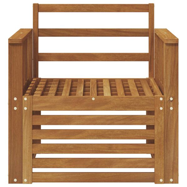 vidaXL Conjunto de Sof&aacute;s para Exterior Natural 71 x 63 x 73 cm