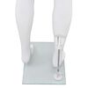 vidaXL Manequim masculino completo base vidro 185 cm branco brilhante