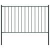 vidaXL Painel de cerca Woerden com postes de a&ccedil;o 1,7x1 m antracite