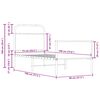 vidaXL Estrutura cama s/ colch&atilde;o derivados de madeira carvalho sonoma