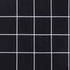 vidaXL Almofad&atilde;o para sof&aacute; de paletes 50x40x12 cm tecido xadrez preto