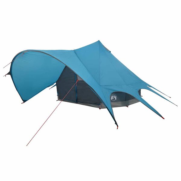 vidaXL Tenda Teepee com telhado Azul e Cinza 600 x 600 x 347 cm