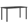 vidaXL Conjunto de M&oacute;veis para Exterior 5 pcs Preto e Anthracite A&ccedil;o