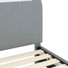 vidaXL Estrutura de Cama Infantil com Cabeceira Cinzento-claro tecido