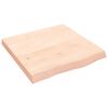 vidaXL Prateleira de parede 60x60x(2-6) cm carvalho maci&ccedil;o n&atilde;o tratado