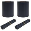 vidaXL Telhas de Privacidade para Jardim 2 pcs Cinza Escuro PVC