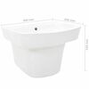 vidaXL Lavabo Branco 50 x 45 x 41 cm Cer&acirc;mica Vidrada