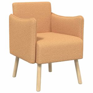 vidaXL Poltrona Bege Boucl&eacute;