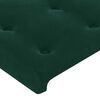 vidaXL Cabeceira de cama 2 pcs veludo 72x5x78/88 cm verde-escuro