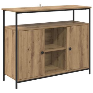 vidaXL Buffet Carvalho Artesanal 100 x 35 x 80 cm Madeira processada
