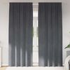 vidaXL Cortinas opacas 2 pcs Cinzento-claro 140 x 245 cm Veludo