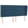 vidaXL Cama box spring c/ colch&atilde;o/LED 180x200 cm veludo azul-escuro