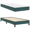 vidaXL Cama Box com colch&atilde;o Verde Escuro 90 x 190 cm tecido