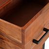 vidaXL Buffet 3 pcs Castanho 55 x 30 x 75 cm Madeira de acácia maciça
