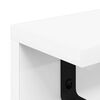 vidaXL Cabideiro de Parede Branco 60 x 10,5 x 10,5 cm