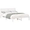 vidaXL Estrutura da Cama com cabeceira Branco 140 x 210 cm