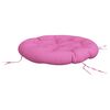 vidaXL Almofad&atilde;o redondo &Oslash; 100 x11 cm tecido oxford rosa