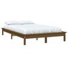 vidaXL Estrutura de cama 160x200 cm madeira pinho maci&ccedil;o castanho mel