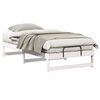 vidaXL Estrutura da Cama Branco 90 x 200 cm Madeira de Pinheiro S&oacute;lida