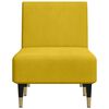vidaXL Chaise longue veludo amarelo