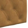 vidaXL Cabeceira Suspensa Castanho 170 x 55 x 7 cm Veludo