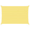 vidaXL Vela de sombra solar Amarelo e Branco 6 x 4 m