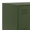 vidaXL Aparador 67x39x107 cm a&ccedil;o verde azeitona