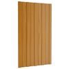 vidaXL Painel de telhado 36 pcs Natural 80 x 45 cm A&ccedil;o galvanizado