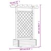 vidaXL P&eacute;rgola com vaso de jardim 162x56x204 cm madeira