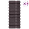 vidaXL Toalhas de banho FROGN 25 pcs 100x150cm 360 g/m&sup2; antracite