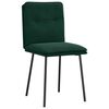 vidaXL Cadeiras de jantar 2 pcs veludo verde-escuro