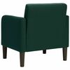 vidaXL Poltrona com apoio de bra&ccedil;os 54 cm veludo verde-escuro