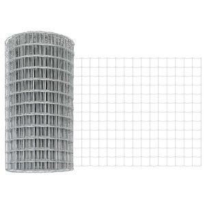 vidaXL Cerca Euro Prateado 0.6 x 25 m