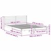 vidaXL Estrutura da Cama com cabeceira Marrom Cera 160 x 210 cm