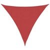 vidaXL Para-sol estilo vela 160 g/m&sup2; 4x4x4m PEAD vermelho