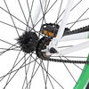 vidaXL Bicicleta de mudan&ccedil;as fixas 700c 59 cm branco e verde