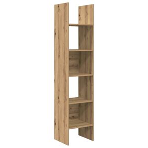 vidaXL Gabinete de Livros 5 n&iacute;veis 40 x 35 x 180 cm Carvalho Artesanal