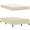 vidaXL Cama Box Creme 120 x 200 cm tecido