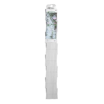 Nature Treliça de jardim 100x200 cm PVC branco 6040703