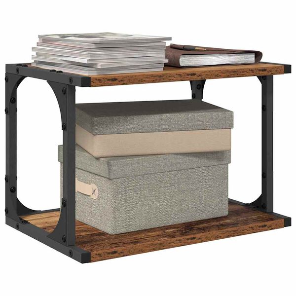 vidaXL Suporte para Impressora Madeira Antiga 41 x 28 x 33,5 cm